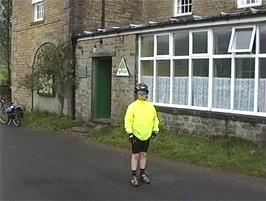 Ben outside Keld Youth Hostel